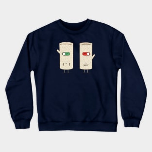 lon on and log off Crewneck Sweatshirt